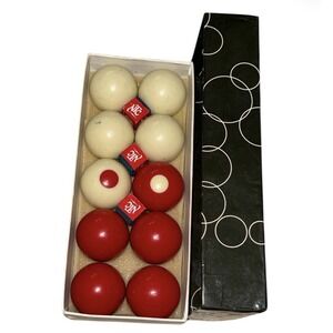 Billiard Training Ball Set with Chalk Complete in Box